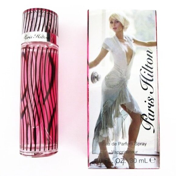 Cosmetic Bag Gift Set Pink Zebra Paris Hilton Scent & Betsey Johnson Lip Stick - Picture 2 of 6